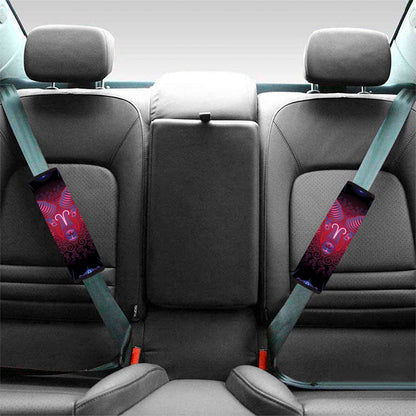 Aries And Astrological Signs Print Car Seat Belt Covers