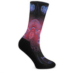 Aries And Astrological Signs Print Crew Socks