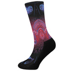 Aries And Astrological Signs Print Crew Socks