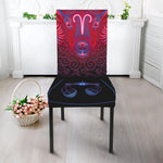 Aries And Astrological Signs Print Dining Chair Slipcover