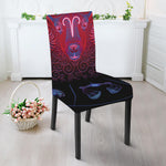 Aries And Astrological Signs Print Dining Chair Slipcover