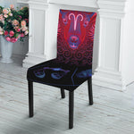 Aries And Astrological Signs Print Dining Chair Slipcover