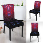 Aries And Astrological Signs Print Dining Chair Slipcover