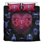 Aries And Astrological Signs Print Duvet Cover Bedding Set
