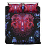 Aries And Astrological Signs Print Duvet Cover Bedding Set