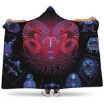Aries And Astrological Signs Print Hooded Blanket