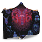 Aries And Astrological Signs Print Hooded Blanket