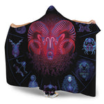 Aries And Astrological Signs Print Hooded Blanket