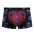 Aries And Astrological Signs Print Men's Boxer Briefs