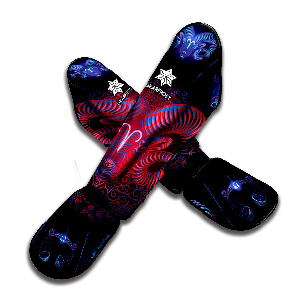 Aries And Astrological Signs Print Muay Thai Shin Guard