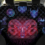 Aries And Astrological Signs Print Pet Car Back Seat Cover