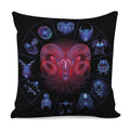 Aries And Astrological Signs Print Pillow Cover
