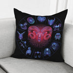 Aries And Astrological Signs Print Pillow Cover