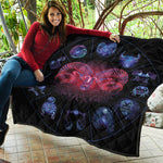 Aries And Astrological Signs Print Quilt