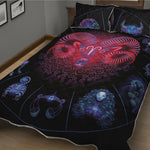 Aries And Astrological Signs Print Quilt Bed Set