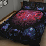 Aries And Astrological Signs Print Quilt Bed Set