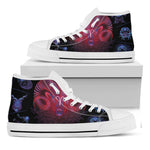 Aries And Astrological Signs Print White High Top Shoes