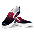 Aries And Astrological Signs Print White Slip On Sneakers