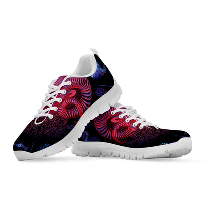 Aries And Astrological Signs Print White Sneakers