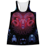 Aries And Astrological Signs Print Women's Racerback Tank Top