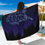 Aries Constellation Print Beach Sarong Wrap