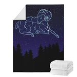 Aries Constellation Print Blanket
