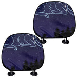 Aries Constellation Print Car Headrest Covers