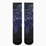 Aries Constellation Print Crew Socks