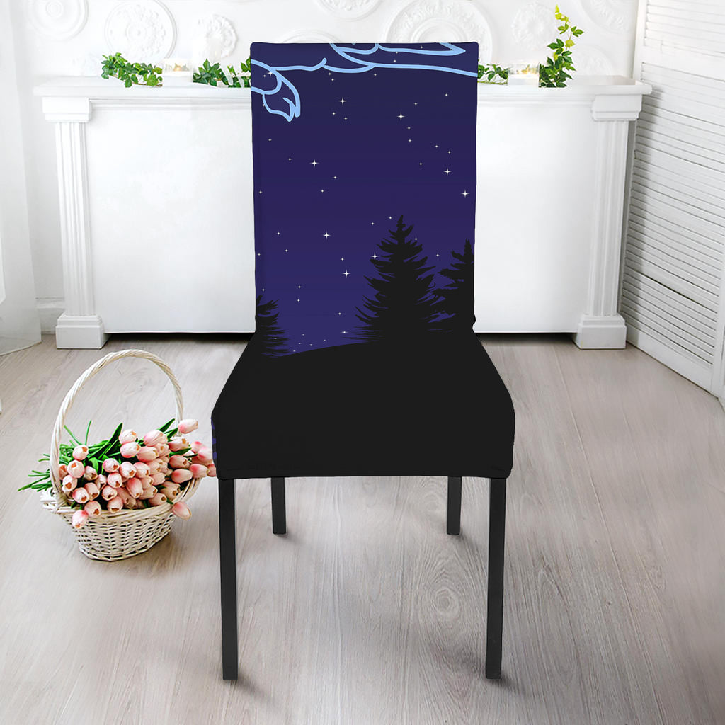 Aries Constellation Print Dining Chair Slipcover