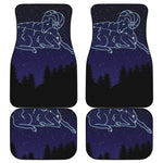 Aries Constellation Print Front and Back Car Floor Mats