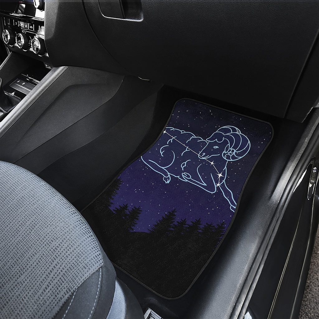 Aries Constellation Print Front and Back Car Floor Mats