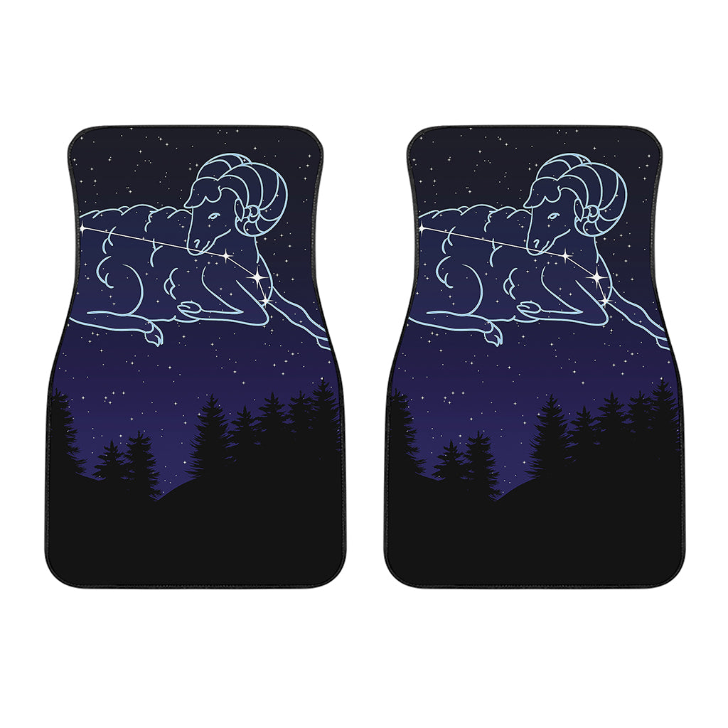 Aries Constellation Print Front Car Floor Mats