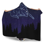 Aries Constellation Print Hooded Blanket