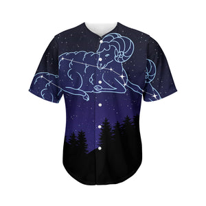 Aries Constellation Print Men's Baseball Jersey