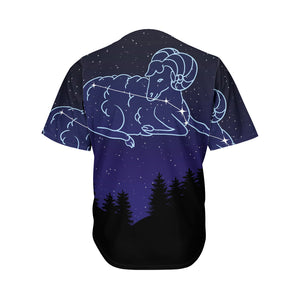 Aries Constellation Print Men's Baseball Jersey