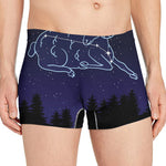 Aries Constellation Print Men's Boxer Briefs
