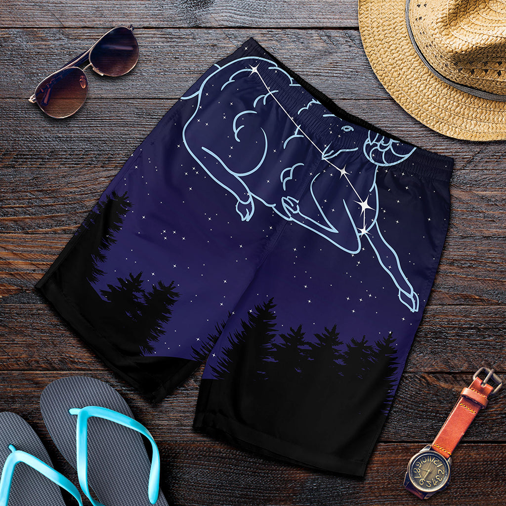 Aries Constellation Print Men's Shorts