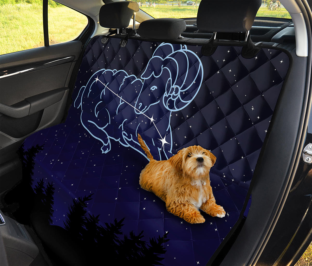 Aries Constellation Print Pet Car Back Seat Cover