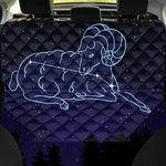 Aries Constellation Print Pet Car Back Seat Cover