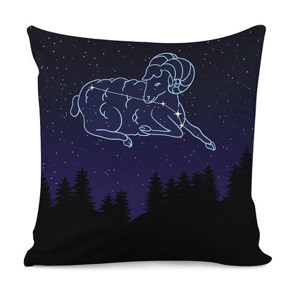 Aries Constellation Print Pillow Cover
