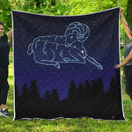 Aries Constellation Print Quilt