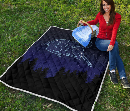 Aries Constellation Print Quilt