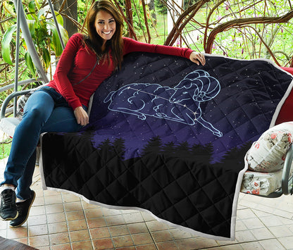 Aries Constellation Print Quilt