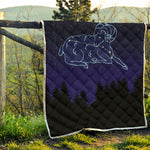 Aries Constellation Print Quilt