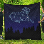 Aries Constellation Print Quilt