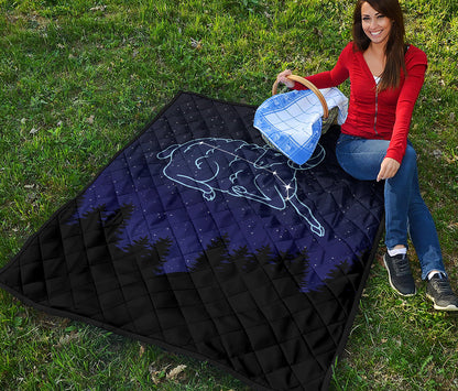 Aries Constellation Print Quilt