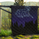 Aries Constellation Print Quilt