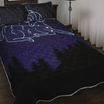 Aries Constellation Print Quilt Bed Set
