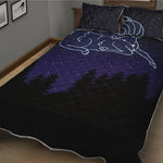 Aries Constellation Print Quilt Bed Set