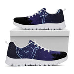 Aries Constellation Print White Sneakers